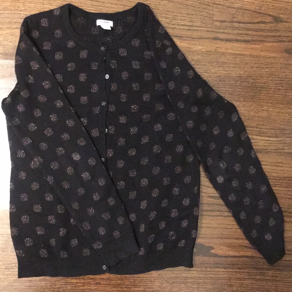 Polka Dot Button Down Sweater